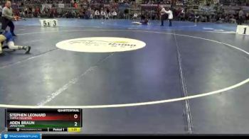 138 lbs Quarterfinal - Aden Braun, Jamestown vs Stephen Leonard, Turtle Mountain