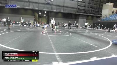 56 lbs Round 1 (10 Team) - Brody Owens, Kansas Warriors 1 vs Nara Jackson, Garden City Wrestling Club