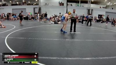 157 lbs Round 7 (8 Team) - Justin Lowery, Impact Silver vs AJ Kuntz, LBWC