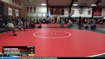 4 lbs Semifinal - Karver Monroe, Camp Point Youth Wrestling vs Kayden Bergquist, Fort Madison Wrestling Club