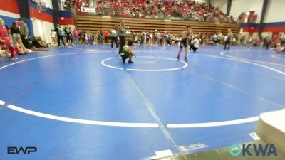 67 lbs Quarterfinal - Jayden Brant, Caney Valley Wrestling vs Edward Ledbetter, Muskogee Rougher Youth Wrestling