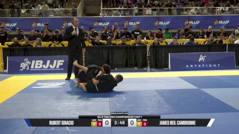 Rubert Ignacio vs James Neil Cambronne 2026 Pan Kids Jiu-Jitsu IBJJF Championship
