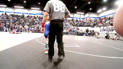 52 lbs Semifinal - Tyde Begley, Choctaw Ironman Youth Wrestling vs Tatum Hawkins, Noble Takedown Club