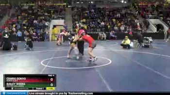 155 lbs Champ. Round 2 - Charis Gonyo, North Scott vs Bailey Weeks, Vinton-Shellsburg