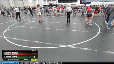 138 lbs Cons. Round 2 - Keegan Green, Lions Wrestling Club vs Carter Gable, MWC Wrestling Academy