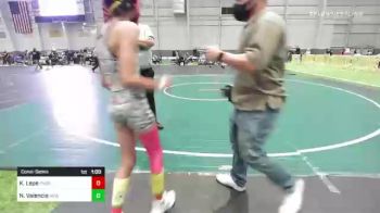 78 lbs Consolation - Nickolas Valencia, New Mexico Bad Boyz vs Kaiden Lepe, Pounders WC