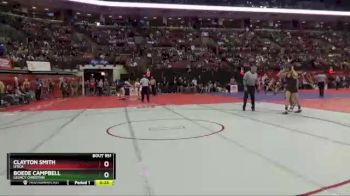 D3-144 lbs Cons. Round 3 - Clayton Smith, Utica vs Boede Campbell, Legacy Christian
