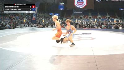 126 lbs Champ. Rd Of 128 - Calib Anderson, Oklahoma vs Alexander Kane, Pennsylvania