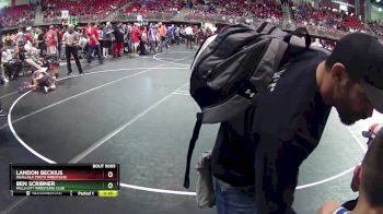 65 lbs Champ. Round 1 - Landon Beckius, Ogallala Youth Wrestling vs Ben Scribner, Falls City Wrestling Club