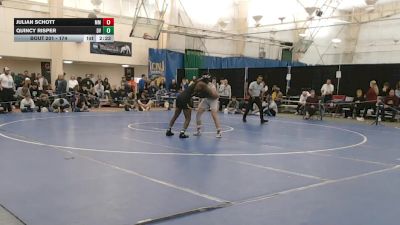 174 lbs Cons. Round 3 - Julian Schott, Marymount vs Quincy Risper, Delaware Valley