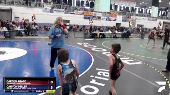 45 lbs Round 2 - Caeden Abafo, Mid Valley Wrestling Club vs Canyon Miller, Arctic Warriors Wrestling Club