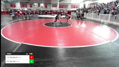 132 lbs Round Of 16 - Xavier Sandoval, Taunton vs Nick Varvak, Sharon