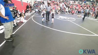 55 lbs Consi Of 8 #2 - Michael Potts, Claremore Wrestling Club vs Stetson Basquez, Berryhill Wrestling Club