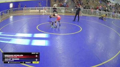 80 lbs Round 2 - Keeghan McMillen, Hillsboro Mat Club vs Zayley Skaggs, Lewis Academy