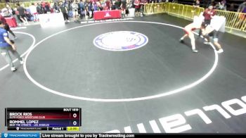 195 lbs Champ. Round 1 - Brock Rios, Elite Force Wrestling Club vs Rommel Lopez, Beat The Streets - Los Angeles
