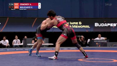 70 kg Bronze - Alibek Osmonov, KGZ vs Edemi Bolkvadze, GEO