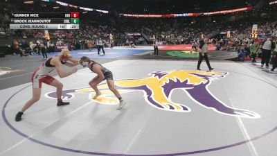 Cons. Round 3 - Brock Jeannoutot, Crofton/Bloomfield vs Gunner Rice, Ord