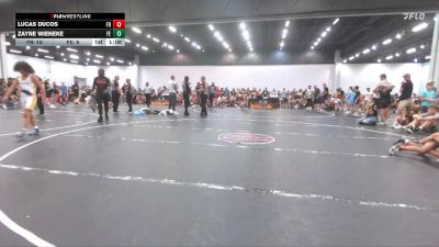 67 lbs Round 4 (8 Team) - Zayne Wieneke, Freedom Elite vs Lucas Ducos, Florida Rage