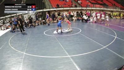 60 lbs Kendalynn Baxter, Idaho 14U Girls vs Davina Chavez, California 14U Girls