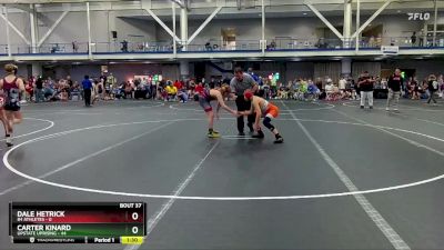 110 lbs Round 8 (10 Team) - Carter Kinard, Upstate Uprising vs Dale Hetrick, 84 Athletes