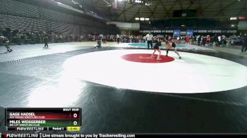 120 lbs Cons. Round 5 - Gage Hadsel, Mat Demon Wrestling Club vs Miles Weisgerber, Big Cat Wrestling Club