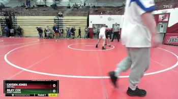 150 lbs Cons. Round 4 - Cayden Jones, Oak Hill vs Riley Cox, Perry Meridian