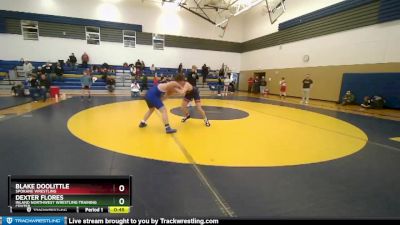 172 lbs Round 5 - Blake Doolittle, Spokane Wrestling vs Dexter Flores, Inland Northwest Wrestling Training Center