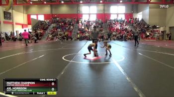 50 lbs Cons. Round 3 - Axl Morrison, Gulf Coast Wrestling Club vs Matthew Champion, Panther Wrestling Club