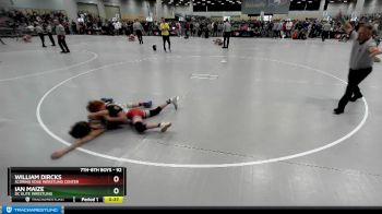 92 lbs Champ. Round 2 - William Dircks, Scoring Edge Wrestling Center vs Ian Maize, DC Elite Wrestling