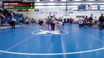 190 lbs 1st Place Match - Laird Thompson, Grove vs Owen Ellis, Inola