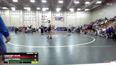 150 lbs Semifinal - Chancery Deane, Father Ryan vs Austin Campbell, Athens