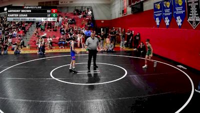 61-66 lbs Round 2 - Anthony Brown, Yough vs Karter Legas, Latrobe