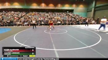 285 lbs Quarterfinal - Kyzer Alabaugh, Corning Union vs Hunter Langham, Harrisburg