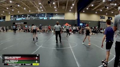 100 lbs Round 2 (4 Team) - Cole Fernale, FCA Hurricanes vs Declan Defriest, Virginia Patriots