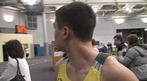 Matthew Centrowitz after anchoring the DMR at the 2011 UW Invitational