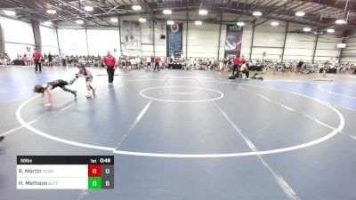 56 lbs Rr Rnd 1 - River Martin, Team Bro vs Hunter Mattison, Buffalo Valley Wrestling Club - Black