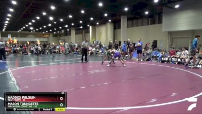 95 lbs Champ Round 1 (16 Team) - Maddox Fulgium, Team Misfits vs Mason Toungette, Williamson County WC