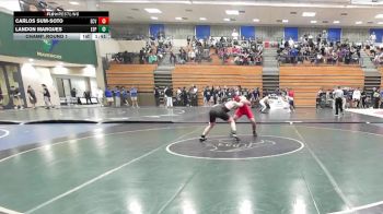 132 lbs Champ. Round 1 - Landon Marques, Esperanza vs Carlos Sum-Soto, El Cajon Valley