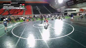 56-63 lbs Champ. Round 1 - Wyatt Behm, Idaho vs Jeffrey LaPorte, Montana