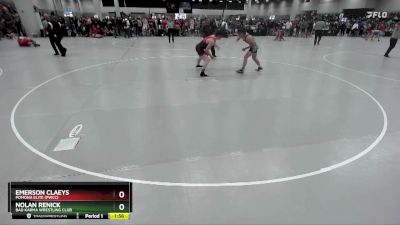 175 lbs Champ. Round 1 - Emerson Claeys, Pomona Elite (PWCC) vs Nolan Renick, Bad Karma Wrestling Club