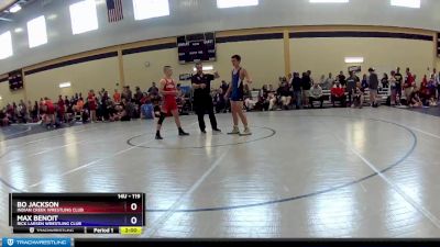 119 lbs 1st Place Match - Bo Jackson, Indian Creek Wrestling Club vs Max Benoit, Rick Larsen Wrestling Club