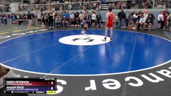 138 lbs Quarterfinal - Mason Bock, Soldotna Whalers Wrestling Club vs Owen Peterson, Interior Grappling Academy