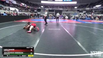 7A 144 lbs Semifinal - Jack Shaver, Bob Jones vs Denarvious Anderson, Opelika Hs