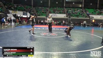 6A 215 lbs Champ. Round 1 - ADRIAN SPIVEY, Clay Chalkville vs Hunter Brown, Pell City