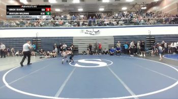 49 lbs Champ. Round 2 - Knox Boden, Raft River Wrestling vs Waylen Wilding, Bear Lake Wrestling Club