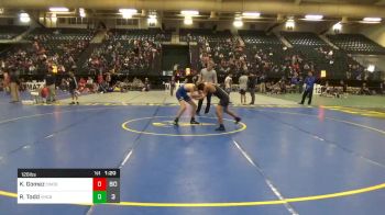 126 lbs Prelims - Kevin Gomez, Columbus Wrestling Org. Black vs Rylie Todd, Kearney Matcats Blue