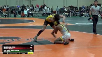 133 lbs Semifinal - Jaden Hinton, Baldwin Wallace vs Michael Kallimani, Manchester