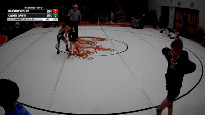 55 lbs Cons. Round 1 - Caden Gavin, Swamp Fox Wrestling Club vs Paxton Wolfe, Latrobe