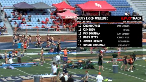 Men's 1500m Unseeded, Heat 2