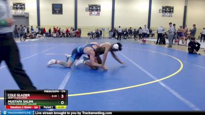 174 lbs Quarterfinal - Mustafa Salimi, Triton Community College vs Cole Glazier, Saint Cloud State